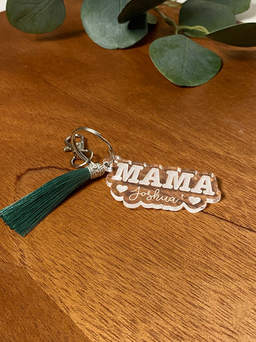 Personalized Mama keychain